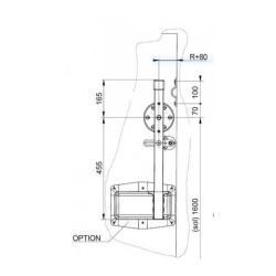 Wewnętrzna dźwignia do drzwi przesuwnych Fermod 7530