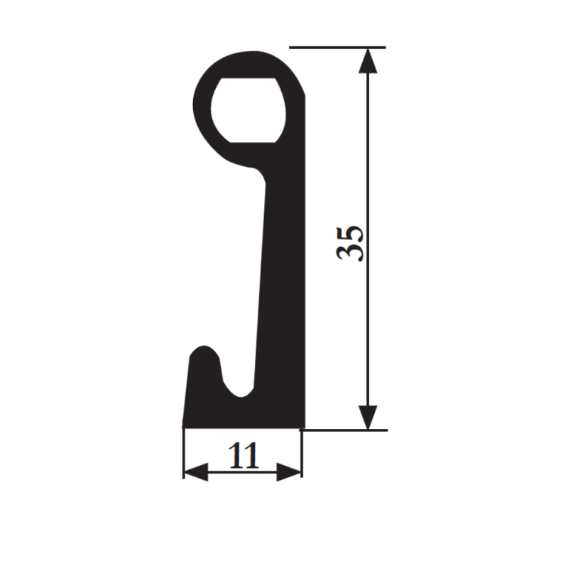 Uszczelka do drzwi chłodniczych Fermod 8511
