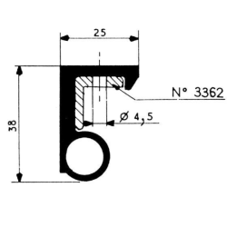 Uszczelka do drzwi chłodniczych Fermod 3350