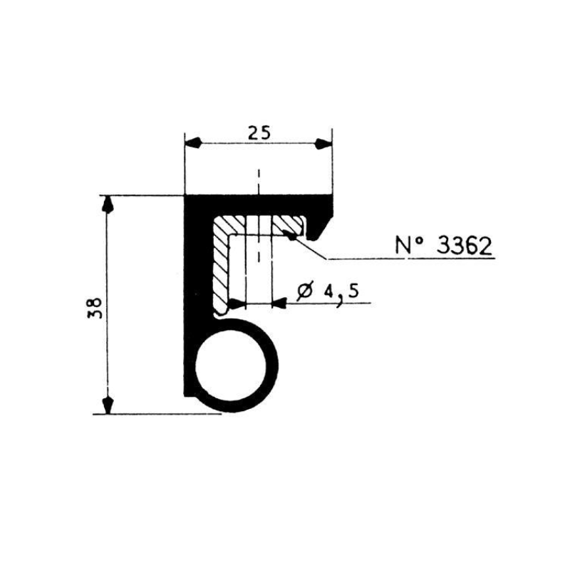 Uszczelka do drzwi chłodniczych Fermod 3350