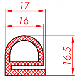 Uszczelka silikonowa di drzwi chłodniczych RAL9006