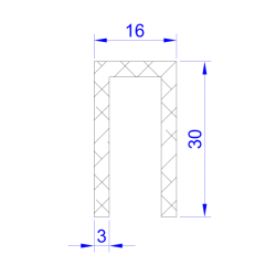 Uszczelka silikonowa do drzwi chłodniczych RAL9006