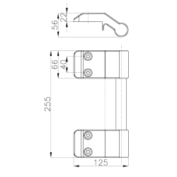 Zewnętrzny uchwyt do drzwi przesuwnych MTH