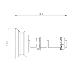 Rolka z trzpieniem MTH