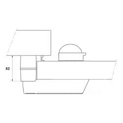 Średni zaczep 62mm do zamka Fermod 920/921