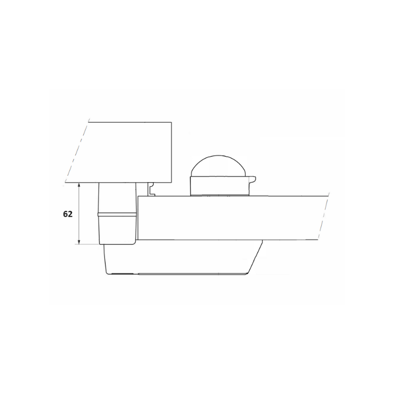 Średni zaczep 62mm do zamka Fermod 920/921