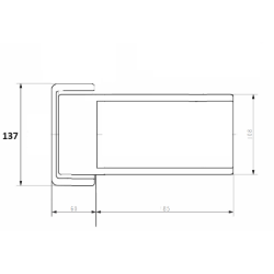 Średni zaczep 62mm do zamka Fermod 920/921