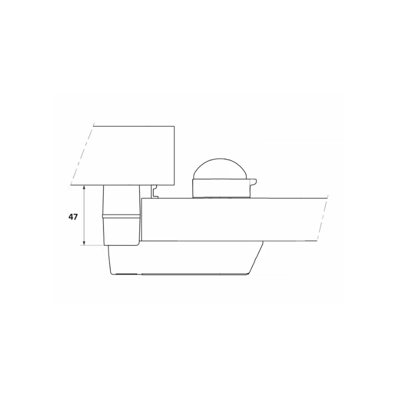 Mały zaczep 47mm do zamka Fermod 920/921