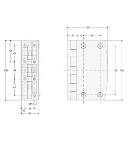 Zawias do drzwi wahadłowych Intertecnica IK6050