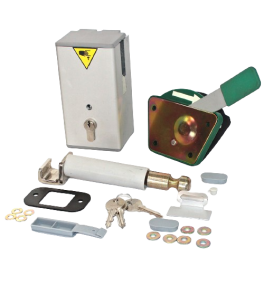 Zamek do drzwi przesuwnych 57 z dźwignią bezpieczeństwa 47