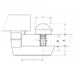 Zamek do drzwi chłodniczych Fermod 921 na zakres 69-89mm