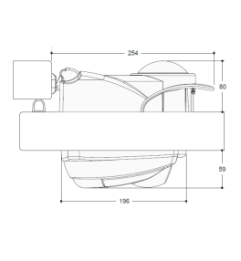 Zamek do drzwi chłodniczych Intertecnica 5325AB na grubość 81-100mm