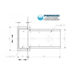 Zamek do drzwi chłodniczych Fermod 921 na zakres 120-140mm