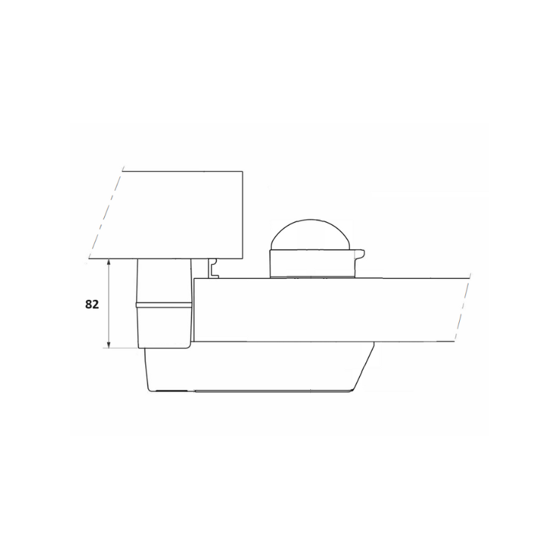 Duży zaczep 82mm do zamka Fermod 920/921