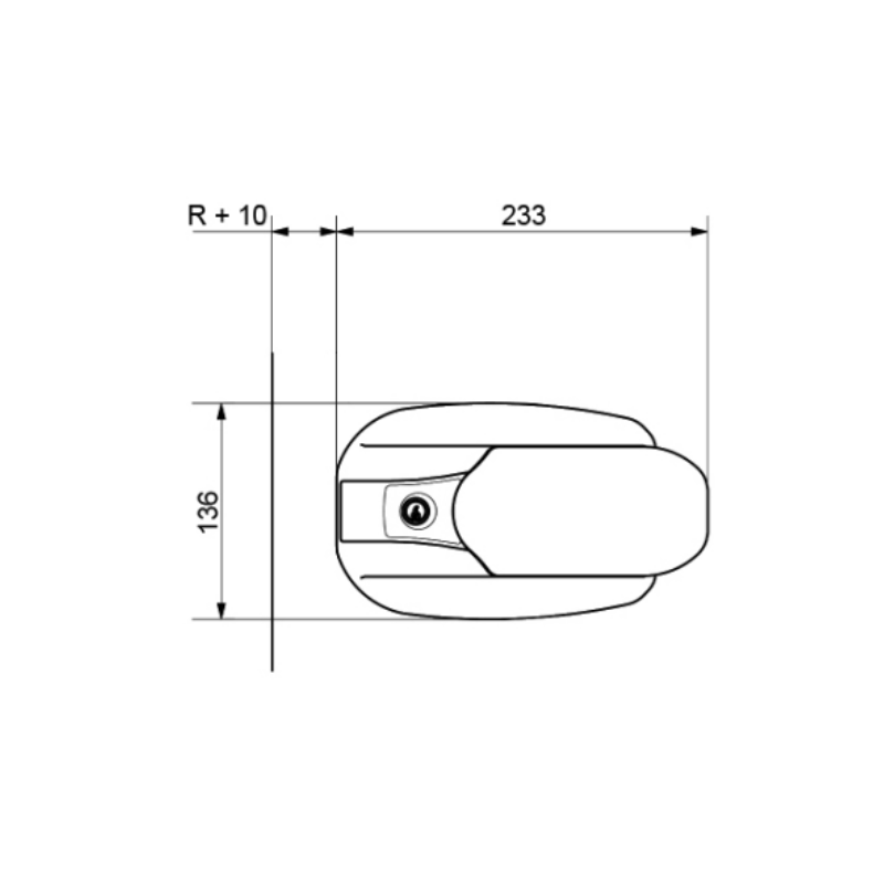 Zamek do drzwi chłodniczych Fermod 431 na zakres 67-115mm