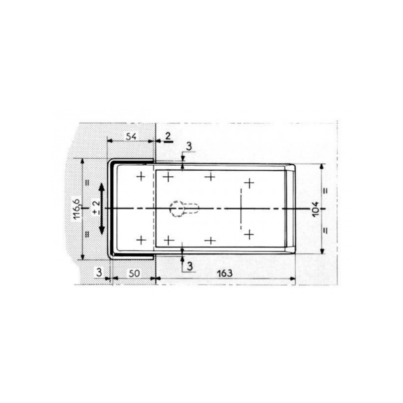 Zamek do drzwi chłodniczych Fermod 621