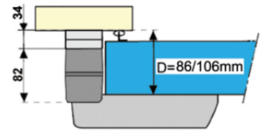 Zamek z dwiema podkładkami