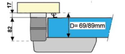 Zaczep z jedną podkładką